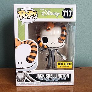 Funko Pop Disney #717 Jack Skellington w/snake Hot Topic Exclusive